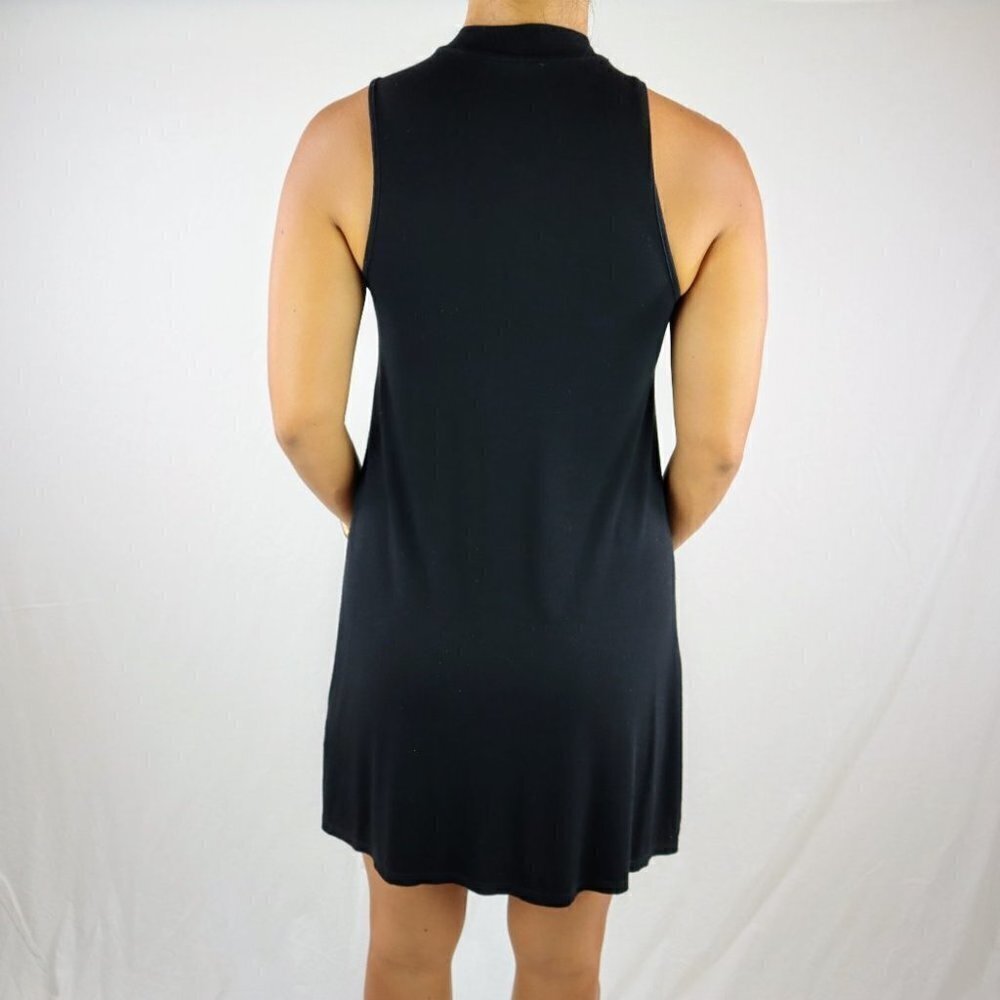 Topshop Black Stretchy Black Shift Dress - Picture 6 of 10